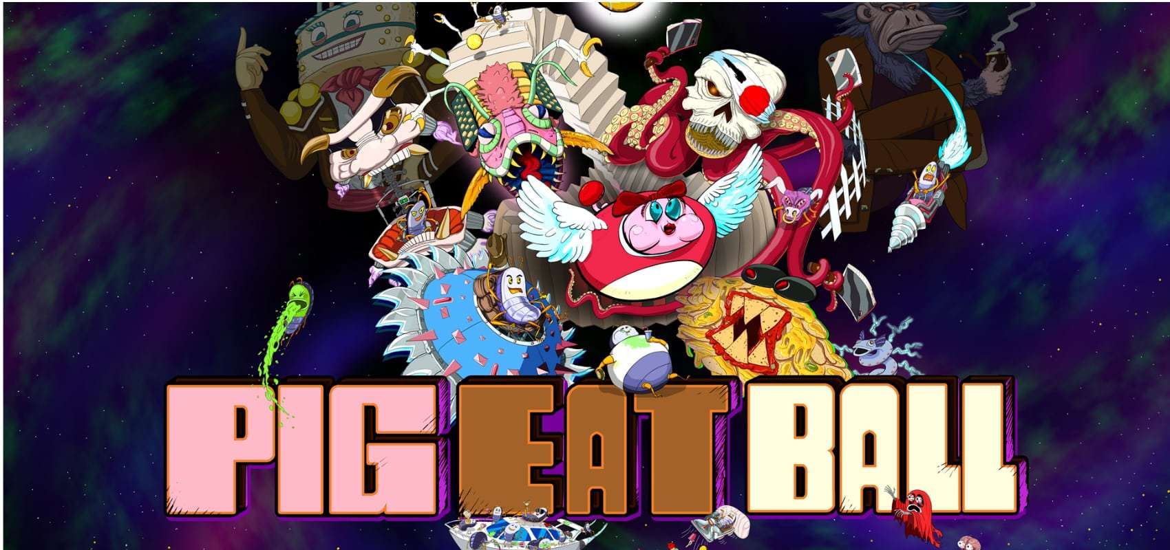 Arcade “Eat-‘em-up” game Pig Eat Ball trots out of Early Access