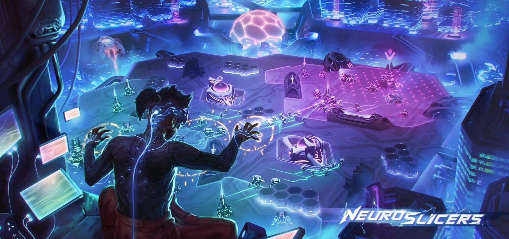 Post-cyberpunk strategy game NeuroSlicers is coming to reroute the synaptic pathways of the RTS genre on PC