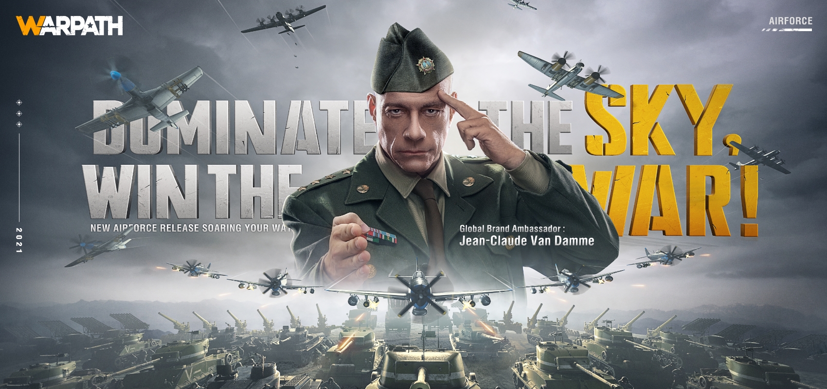 Warpath enlists action legend Jean Claud Van Damme for its latest Air Force update