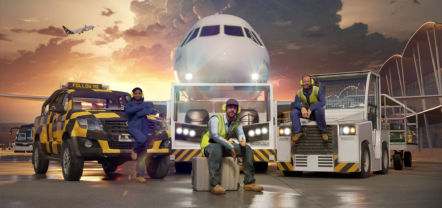 Prepare your boarding pass! AirportSim sets an October 19th departure time on Steam