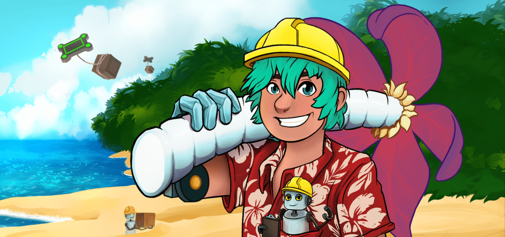 Tropical Sci-Fi Life Sim Ekoh Beach Surfs Up On PC on April 4, 2025