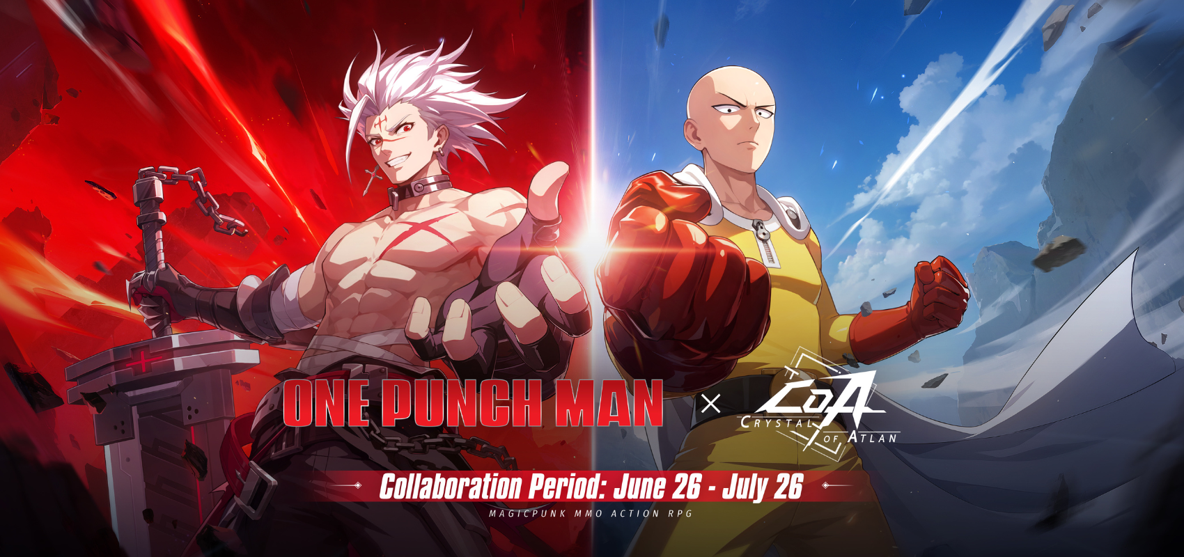 One-Punch Man x Crystal of Atlan Crossover Launches Today!